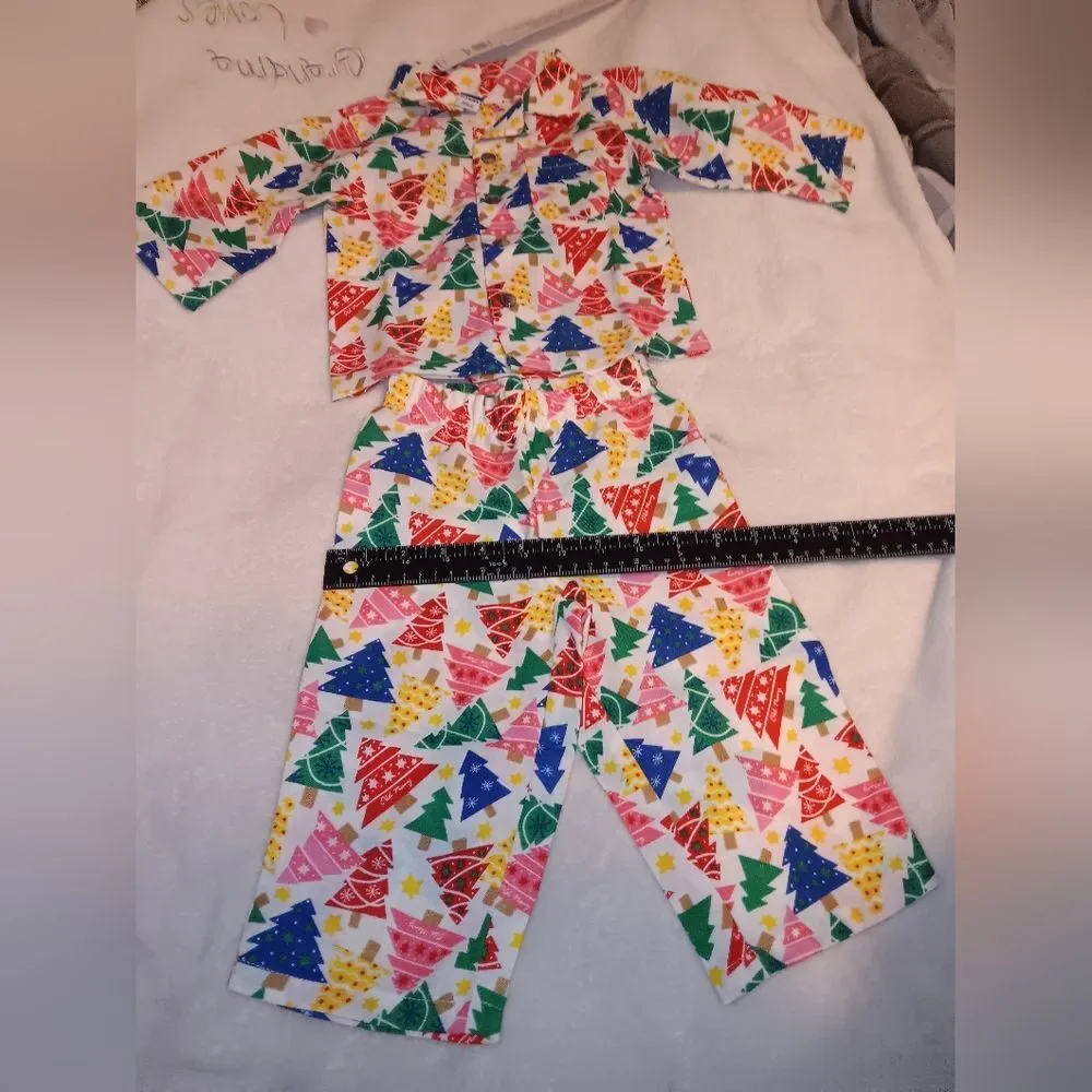 NWT Old Navy Christmas Tree Pajama Set | Festive Printed Sleepwear 6-12M